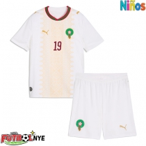 Camiseta Marruecos Youssef En-Nesyri #19 Visitante Equipación para niños Mundial 2026 manga corta (+ pantalones cortos)